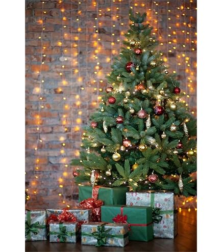 ファブリック 4x5フィート クリスマス背景幕 ツリー 冬 吊り下げ ファブリック 4x5フィート クリスマス背景幕 ツリー 冬 吊り下げ